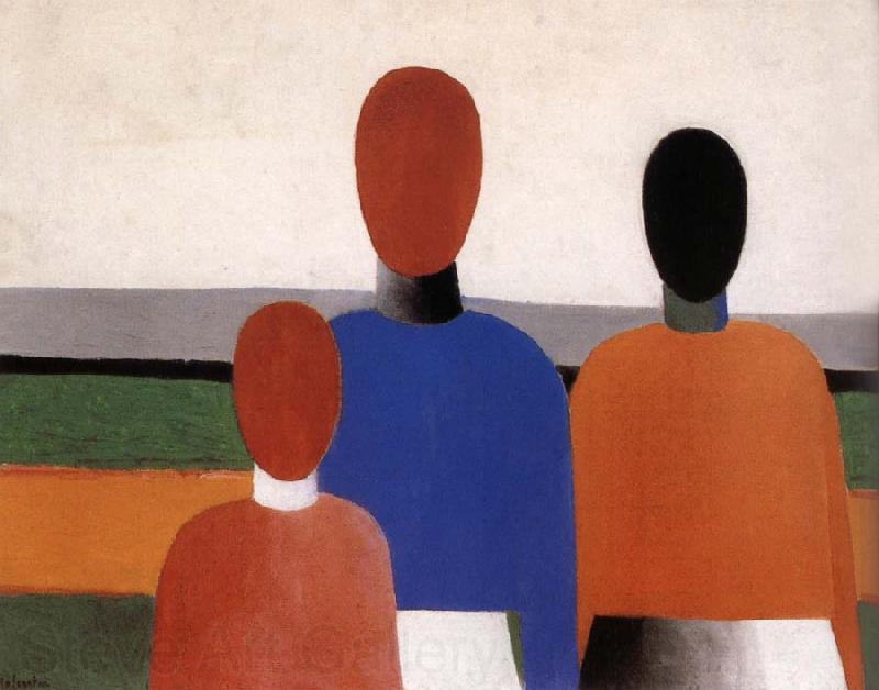 Kasimir Malevich Three Women Norge oil painting art